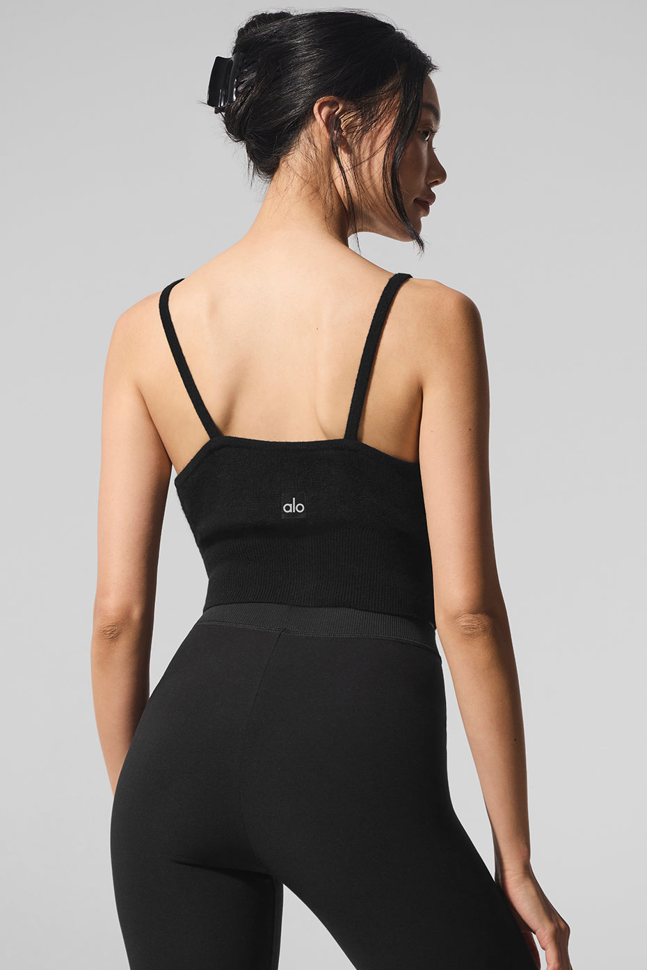 Sheer Cashmere Tank - Black - Image 4