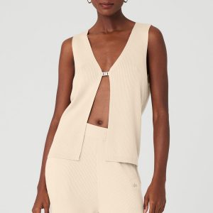 Knit Salana Tank - Macadamia