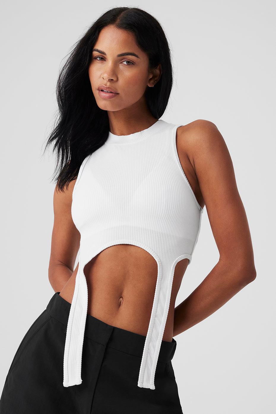Wellness Rib Flaunt Tank - White - Image 5