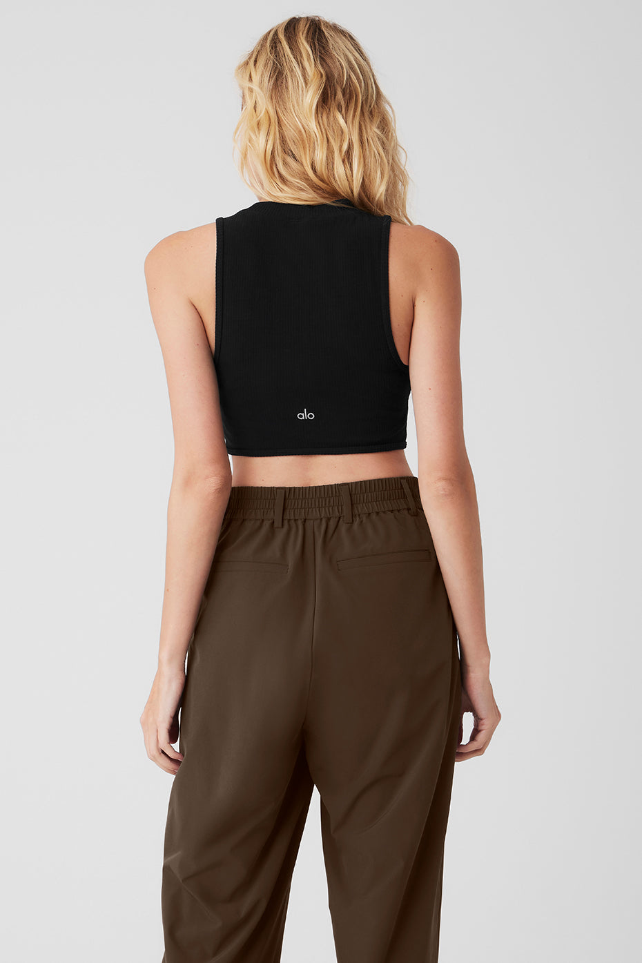 Wellness Rib Flaunt Tank - Black - Image 2