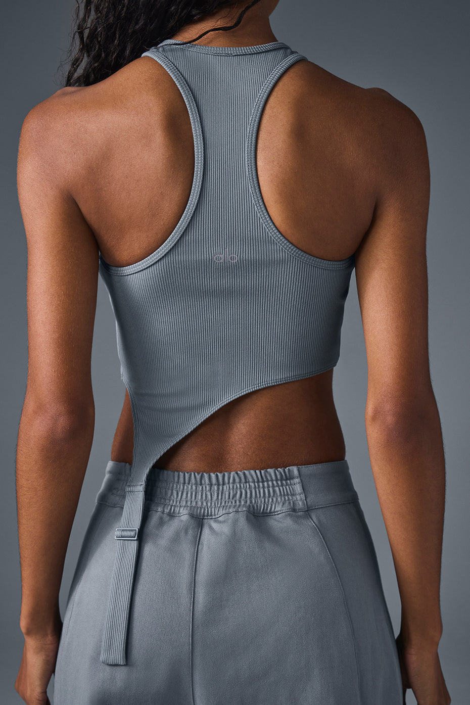 Alosoft Ribbed Revelation Tank - Steel Grey - Image 2