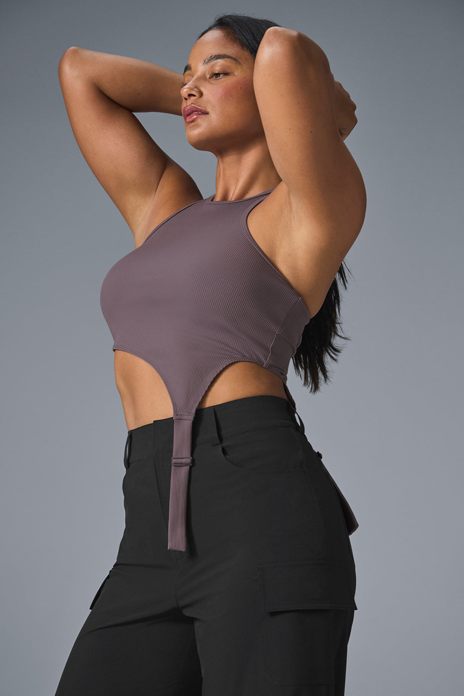 Alosoft Ribbed Revelation Tank - Raisinette - Image 4