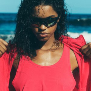 Cropped Sport Star Tank - Candy Red