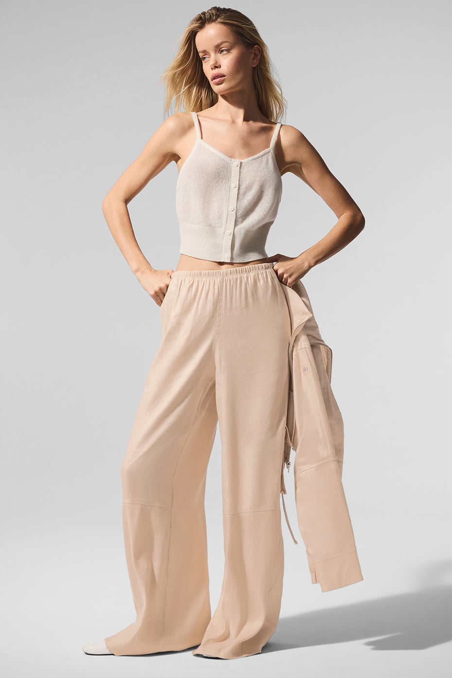 Sheer Cashmere Tank - Ivory - Image 5