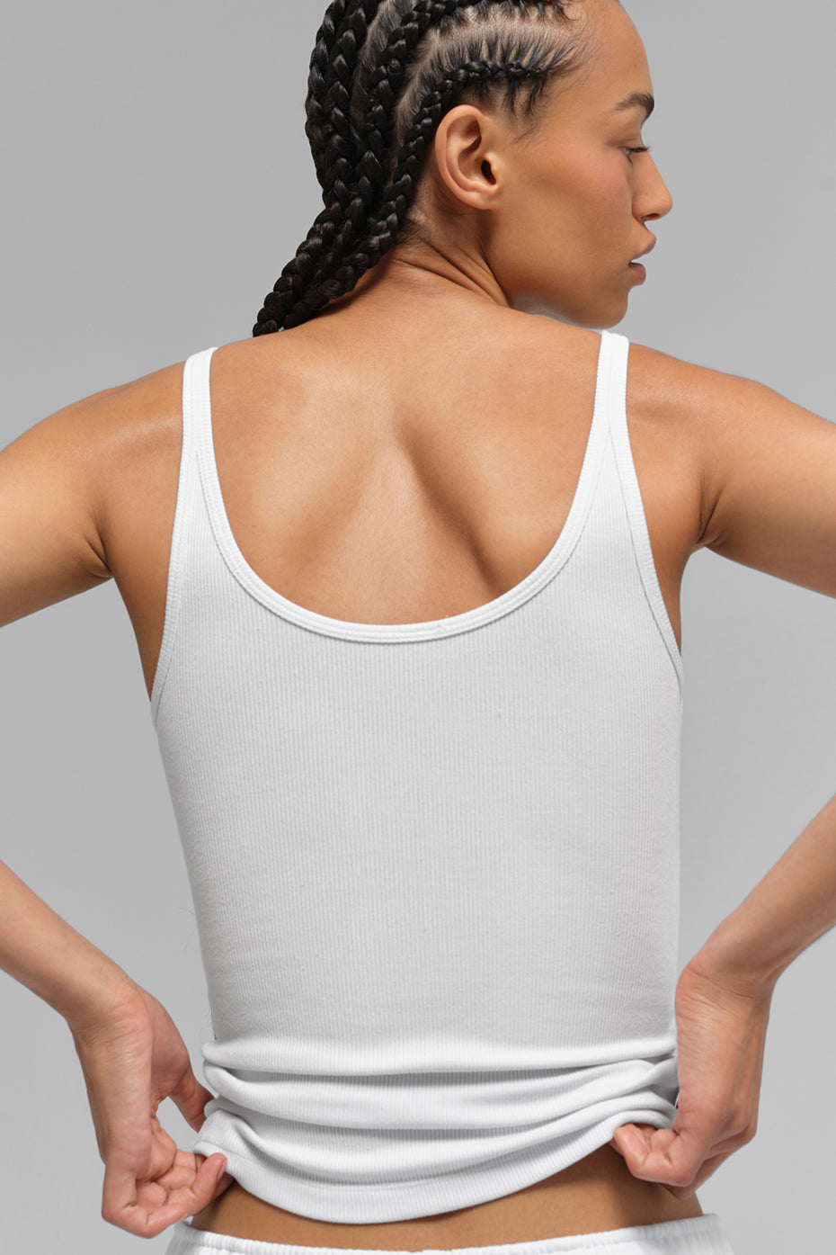 Ribbed Prosper Tank - White - Image 3