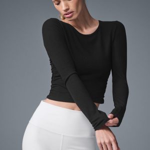 Gather Long Sleeve - Black