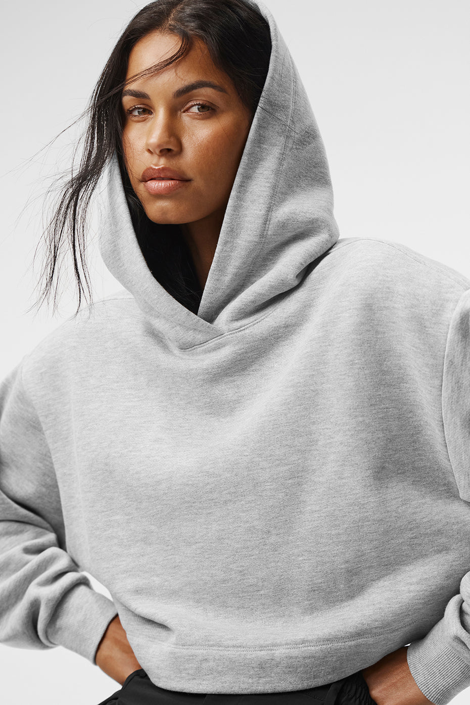 Bae Hoodie - Athletic Heather Grey - Image 4
