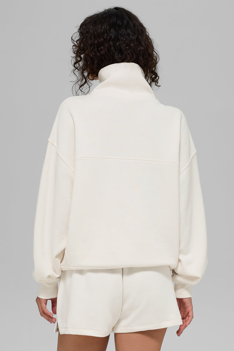 Hazy Mock Neck Pullover - Ivory - Image 3