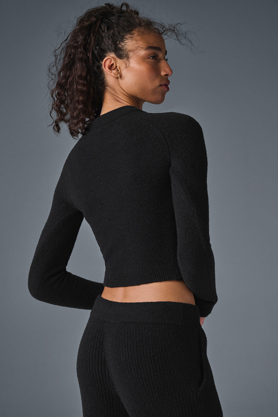 Snuggle Up Sweater Long Sleeve - Black - Image 3