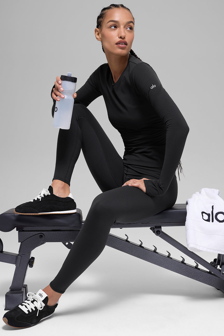 Airbrush Winter Warm Nocturne Long Sleeve - Black - Image 6