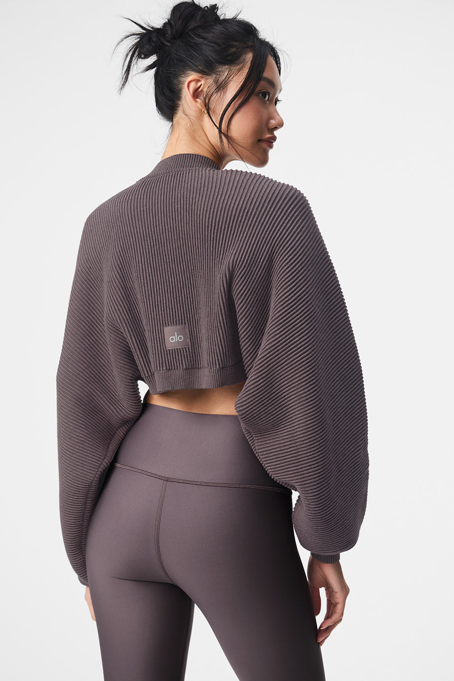 Denim Knit Shawl - Raisinette/Black - Image 3