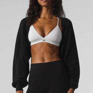 Snuggle Up Sweater Shawl - Black