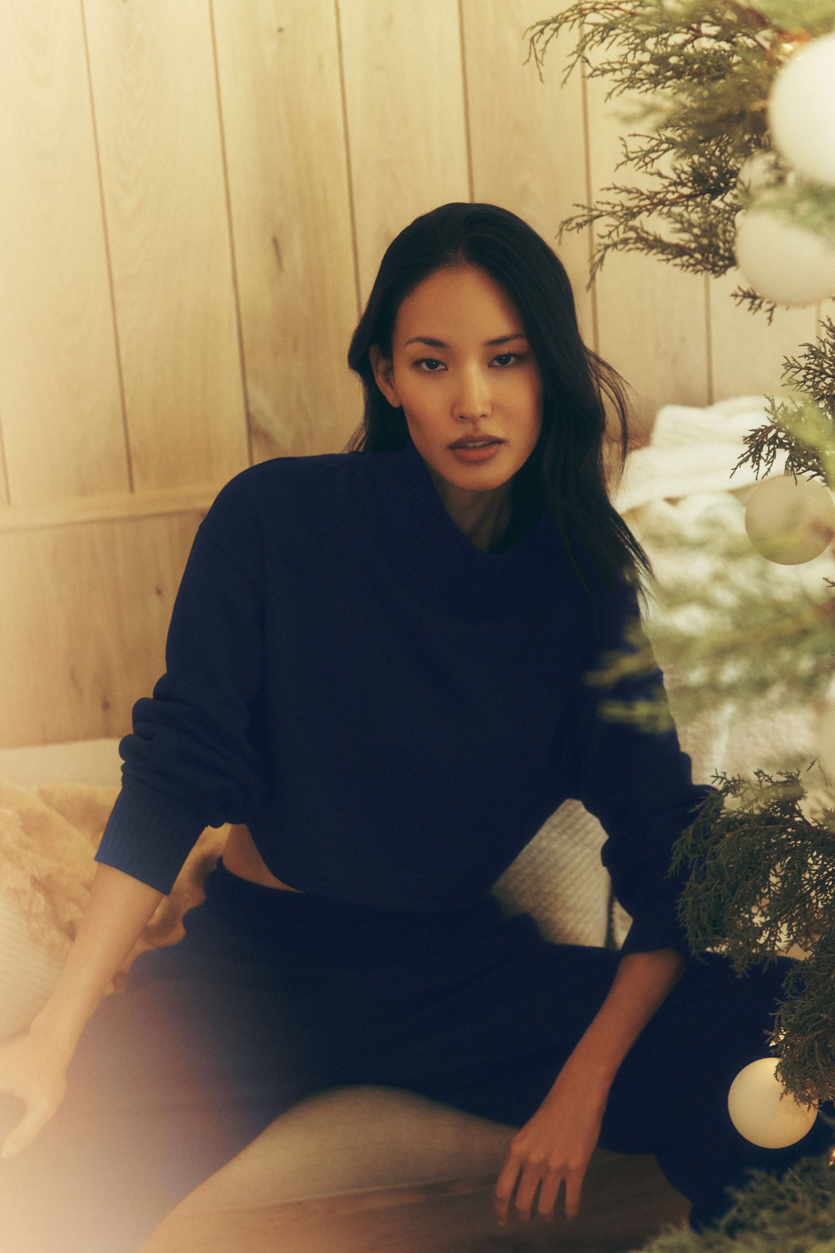 Cropped Serenity Coverup - Navy