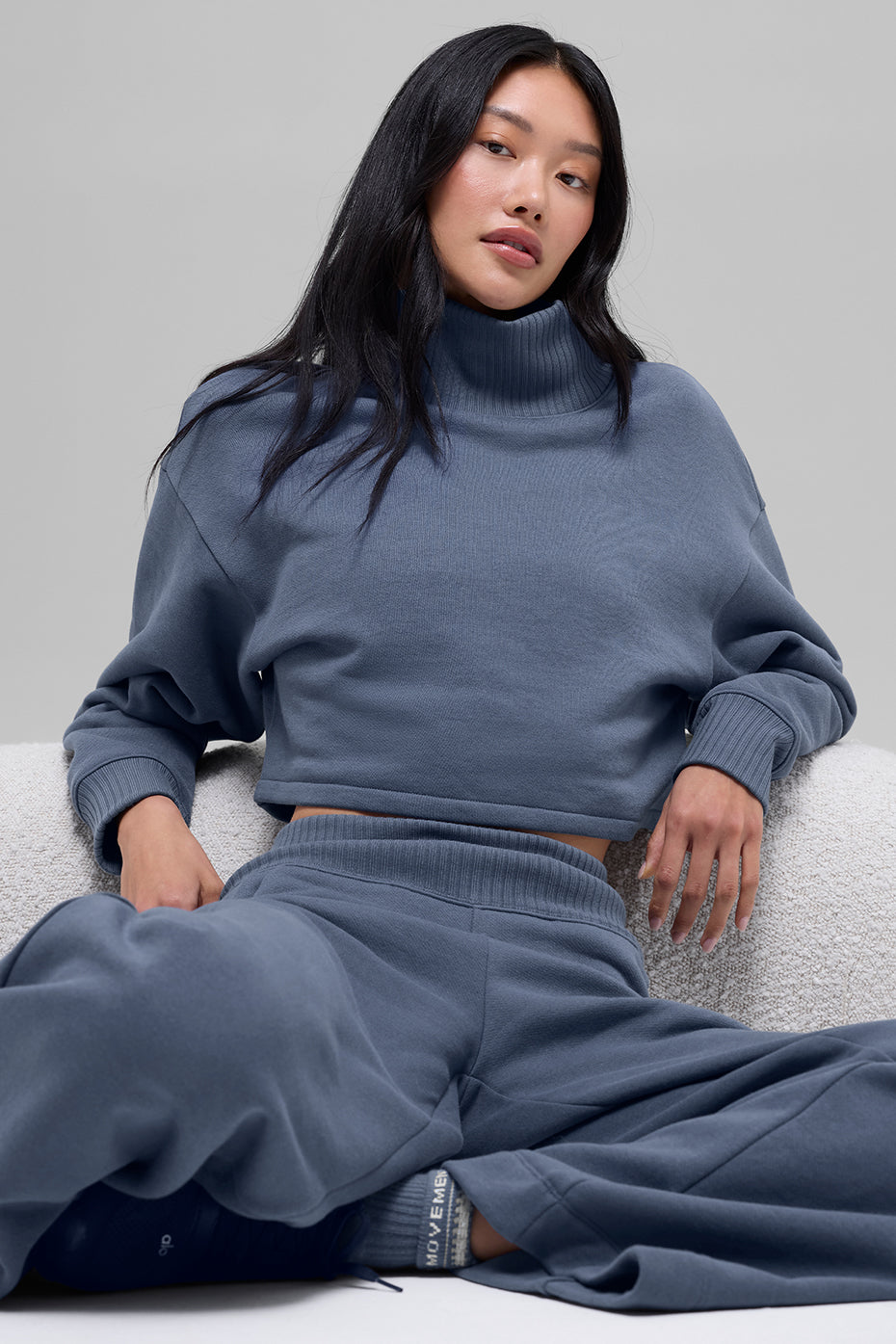 Cropped Serenity Coverup - Bluestone - Image 2