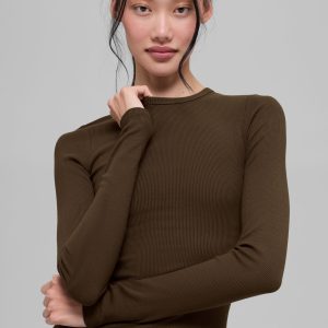Ribbed Modal Long Sleeve - Espresso