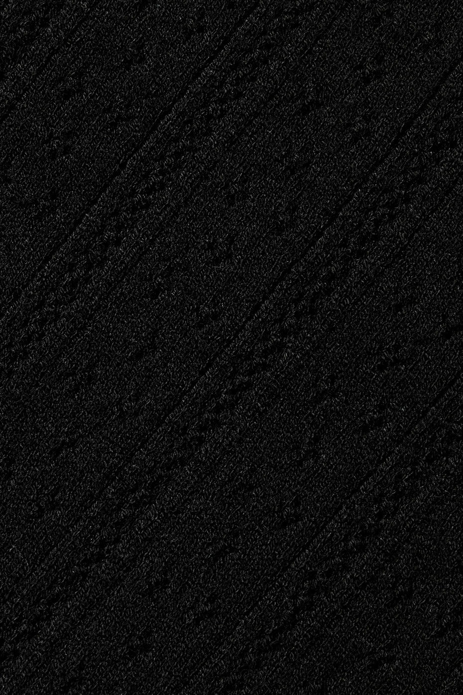 Pointelle Sweater Be Mine Cardigan - Black - Image 5