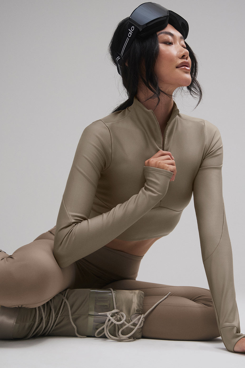 Airlift Winter Warm Ski Time Long Sleeve - Light Cocoa - Image 4