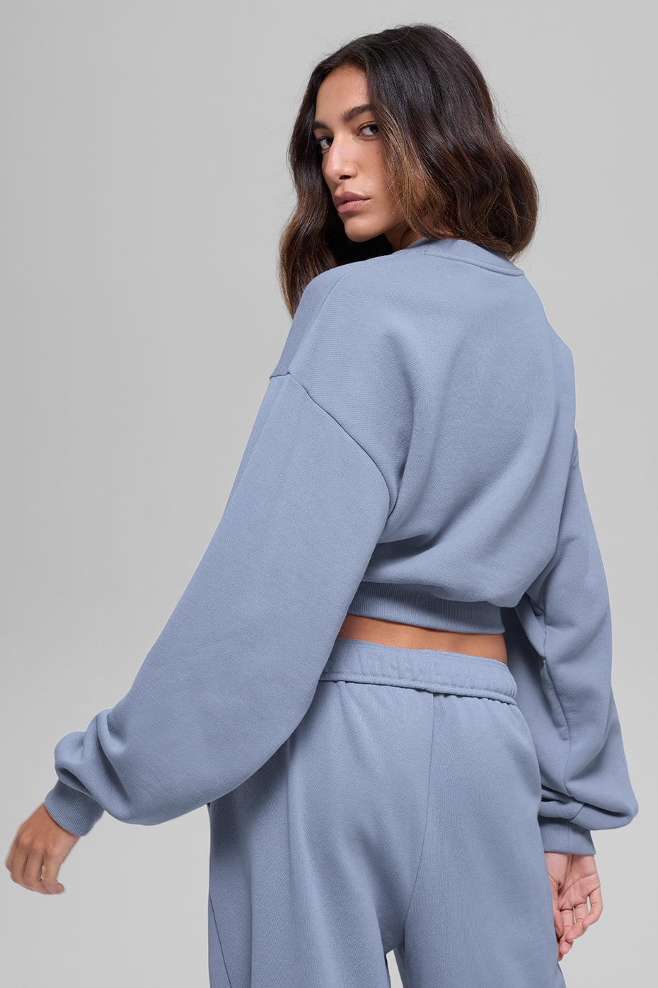 Cropped Accolade Crewneck - Winter Frost - Image 4