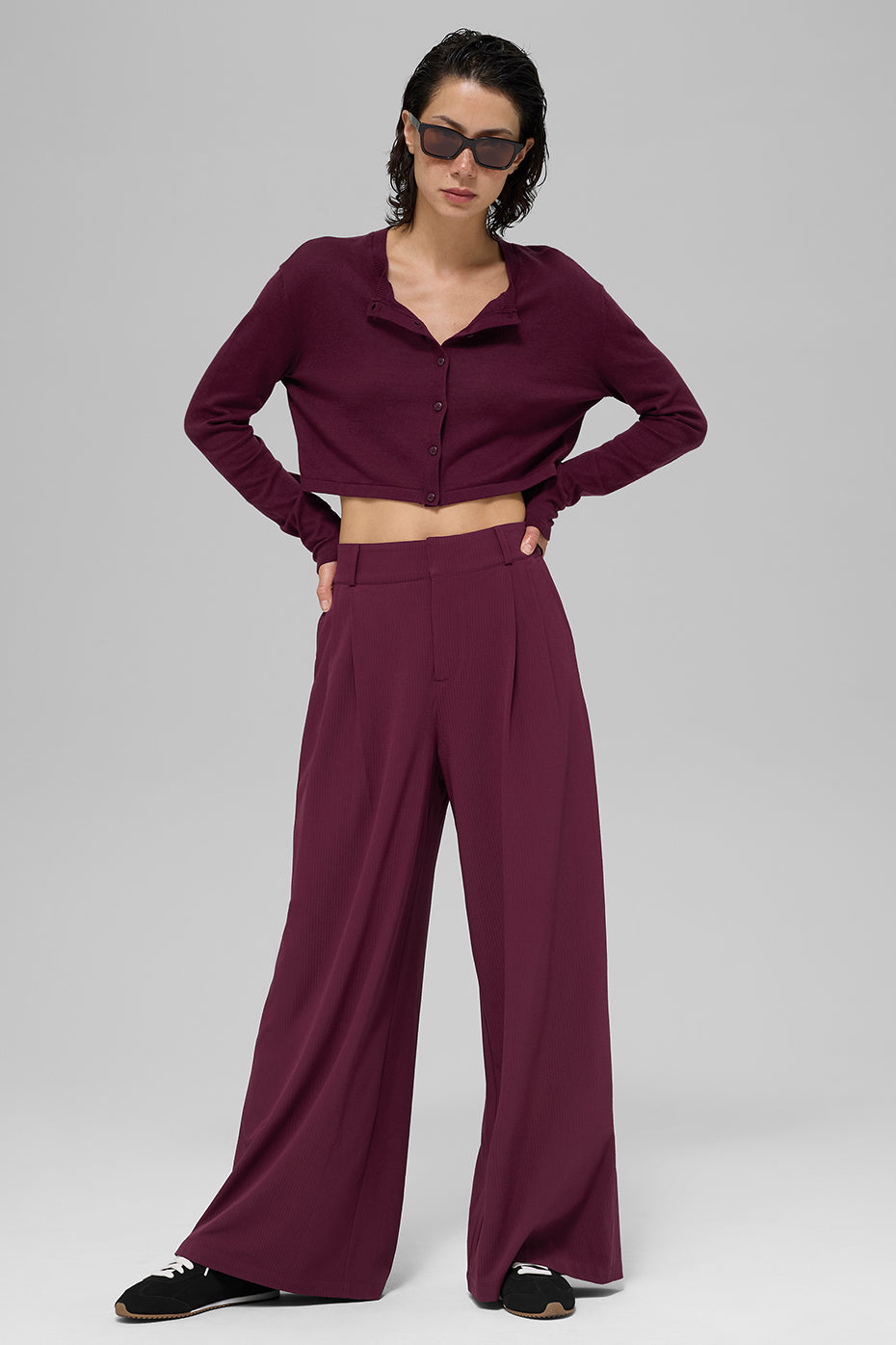 Supernatural Sweater Cardigan - Burgundy - Image 4