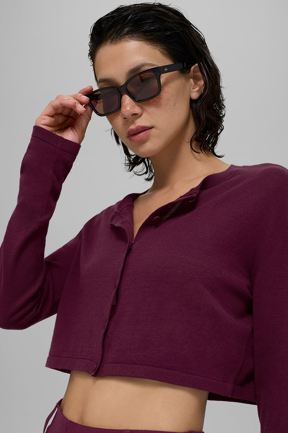 Supernatural Sweater Cardigan - Burgundy - Image 3