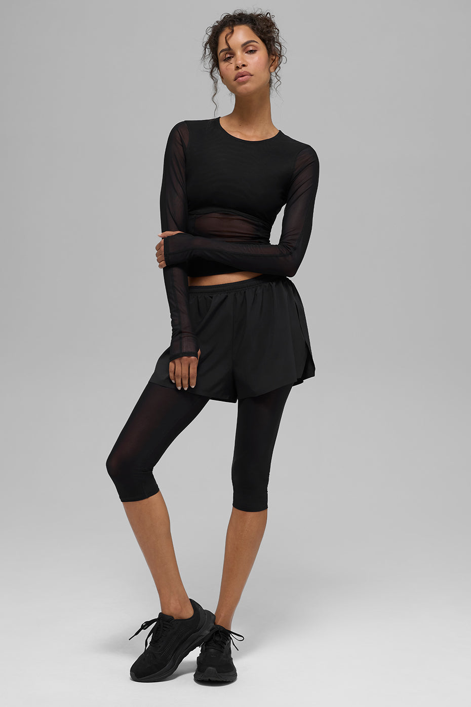 Mesh Winter Twilight Long Sleeve - Black - Image 5