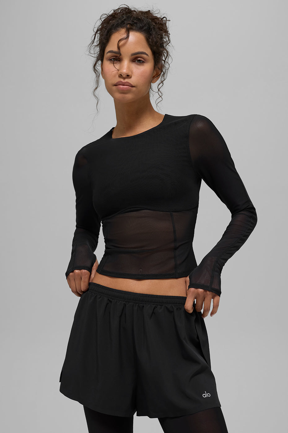 Mesh Winter Twilight Long Sleeve - Black - Image 3