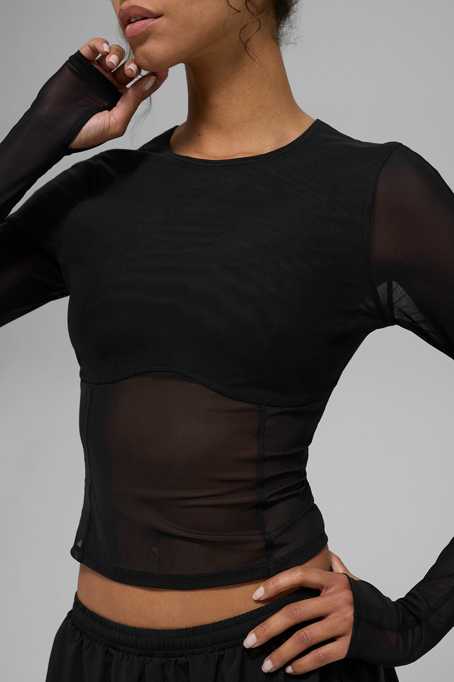 Mesh Winter Twilight Long Sleeve - Black - Image 6