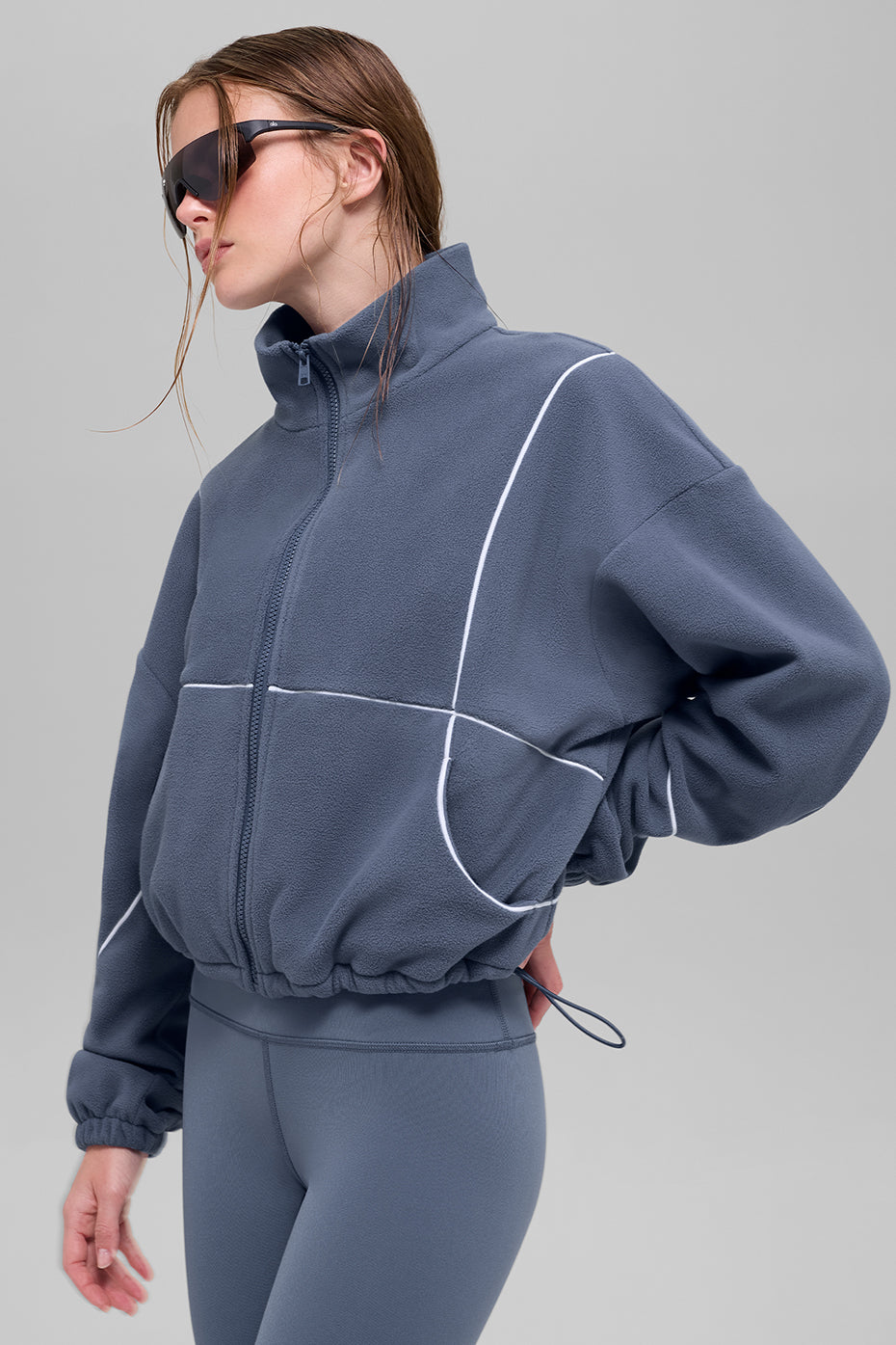 Polar Fleece Game Time Full Zip Jacket - Black - Image 2