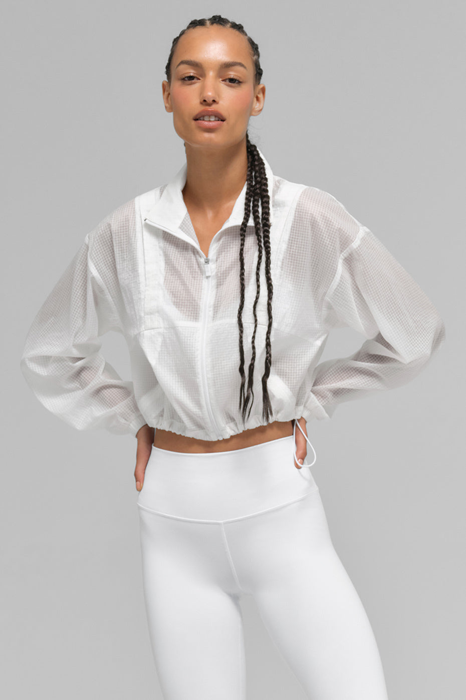 Game Time Full Zip Jacket - White