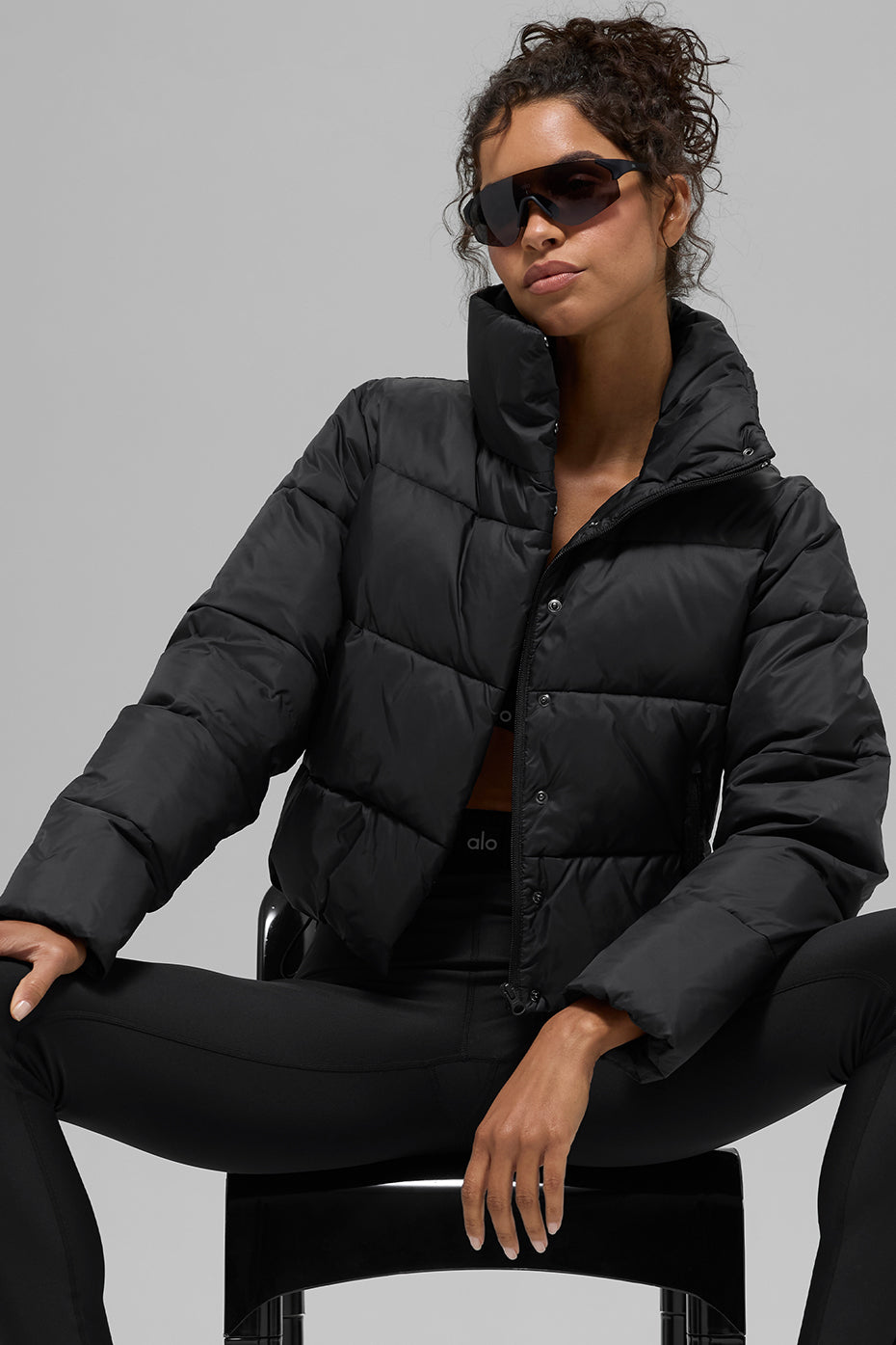 Gold Rush Puffer - Black - Image 5