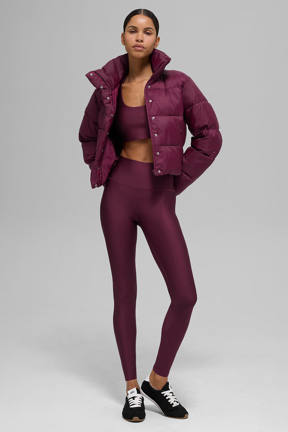 Gold Rush Puffer - Burgundy - Image 6