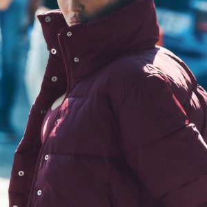 Gold Rush Puffer - Burgundy