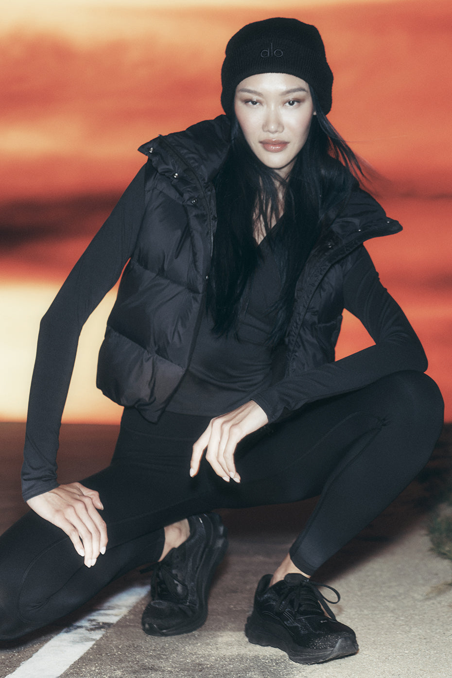 Gold Rush Puffer Vest - Black