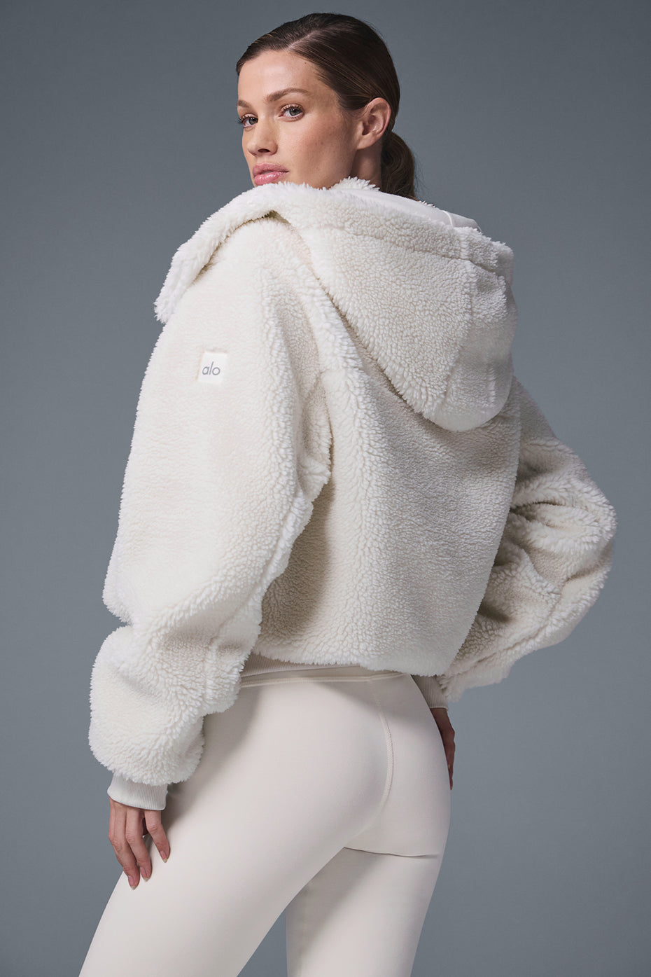 Foxy Sherpa Jacket - Ivory - Image 3