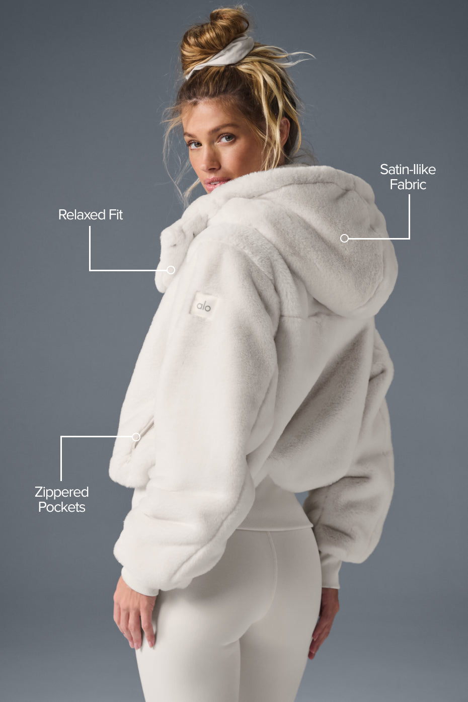 Faux Fur Foxy Jacket - Ivory - Image 2