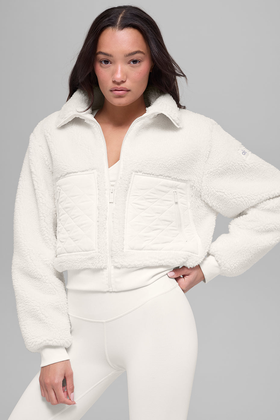 Sherpa Edge Bomber - Ivory - Image 3