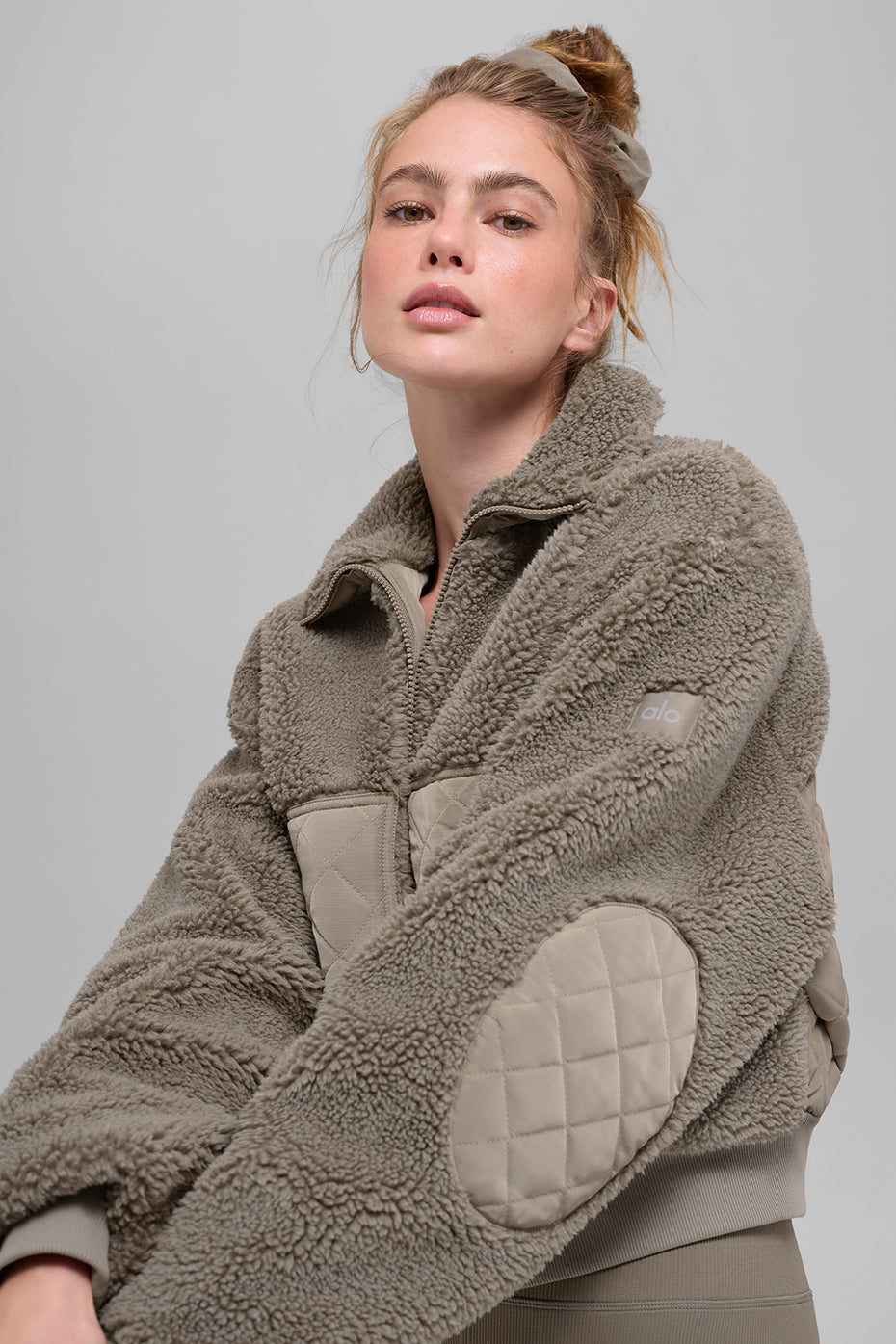 Sherpa Edge Bomber - Light Cocoa - Image 3