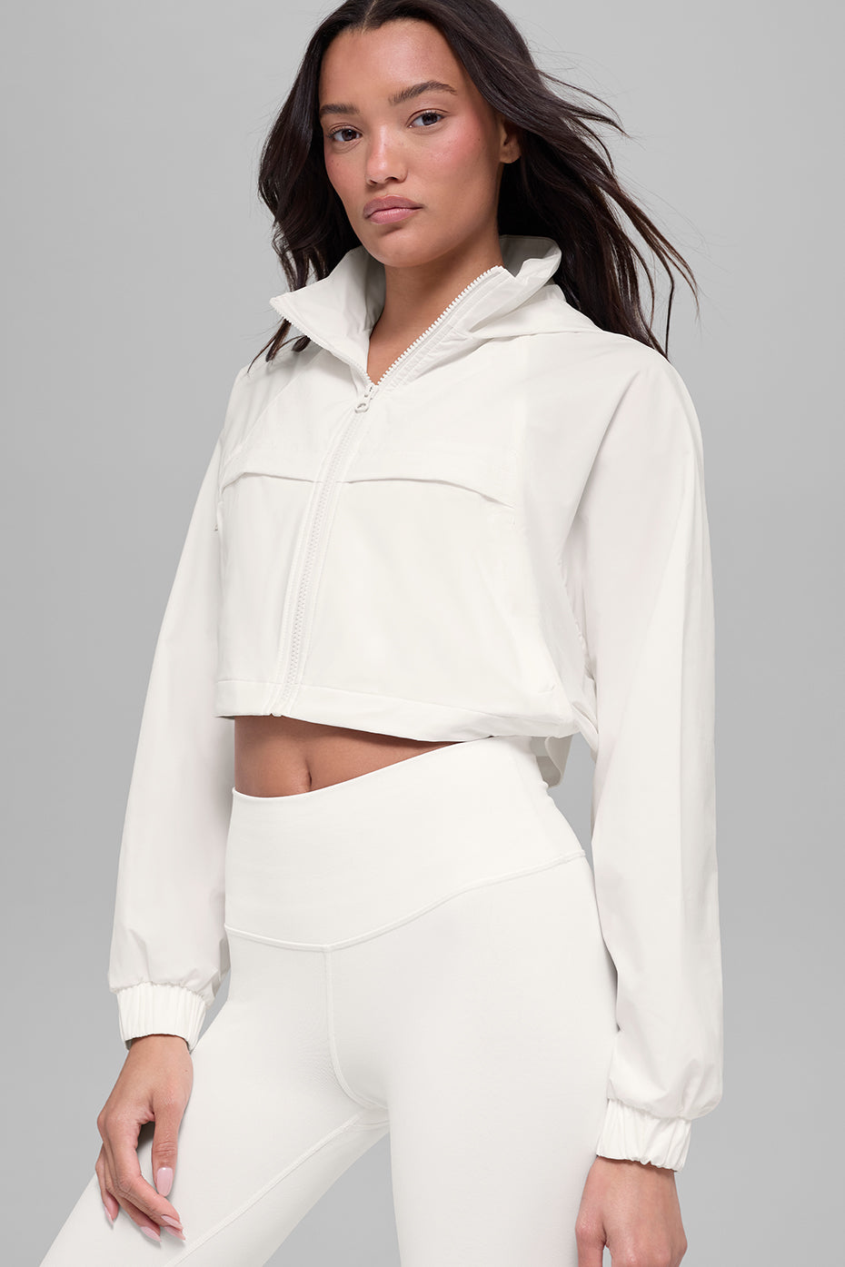 Cropped Playmaker Jacket - Ivory