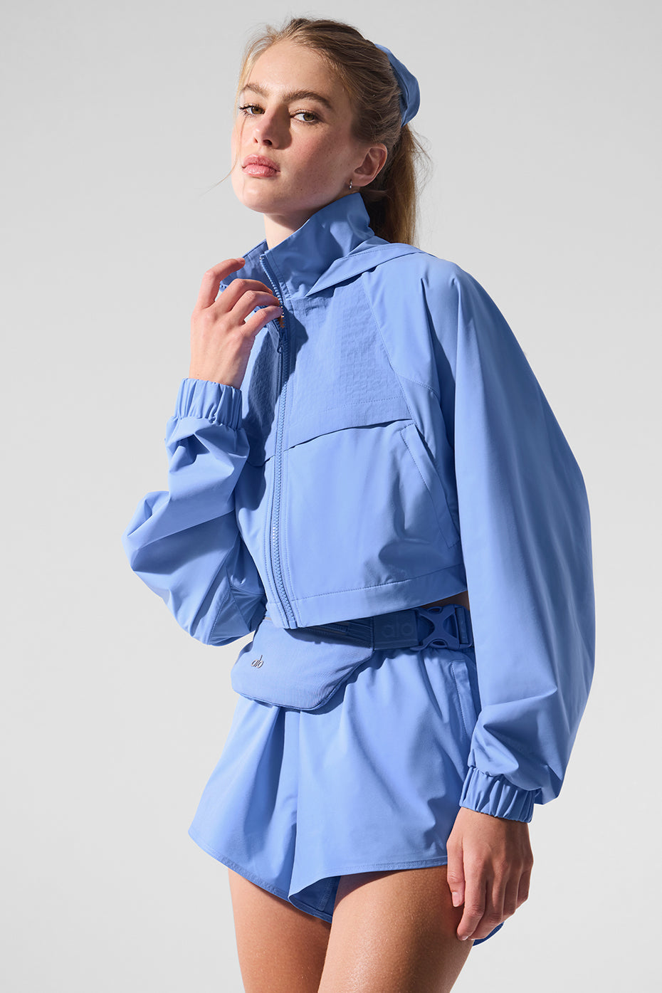 Cropped Playmaker Jacket - Crystal Clear Blue - Image 4