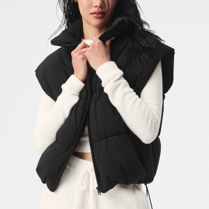 Incline Puffer Vest - Black