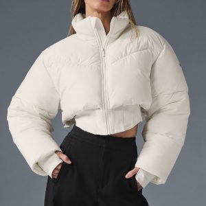 Main Act Corset Puffer - Ivory/Ivory