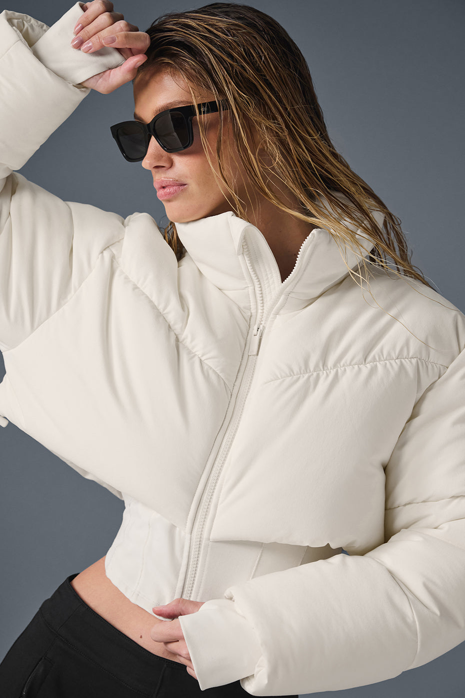 Main Act Corset Puffer - Ivory/Ivory - Image 2