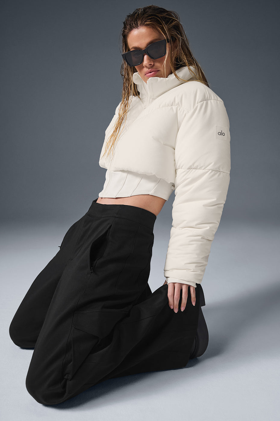 Main Act Corset Puffer - Ivory/Ivory - Image 5