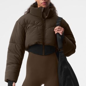 Main Act Corset Puffer - Espresso/Black