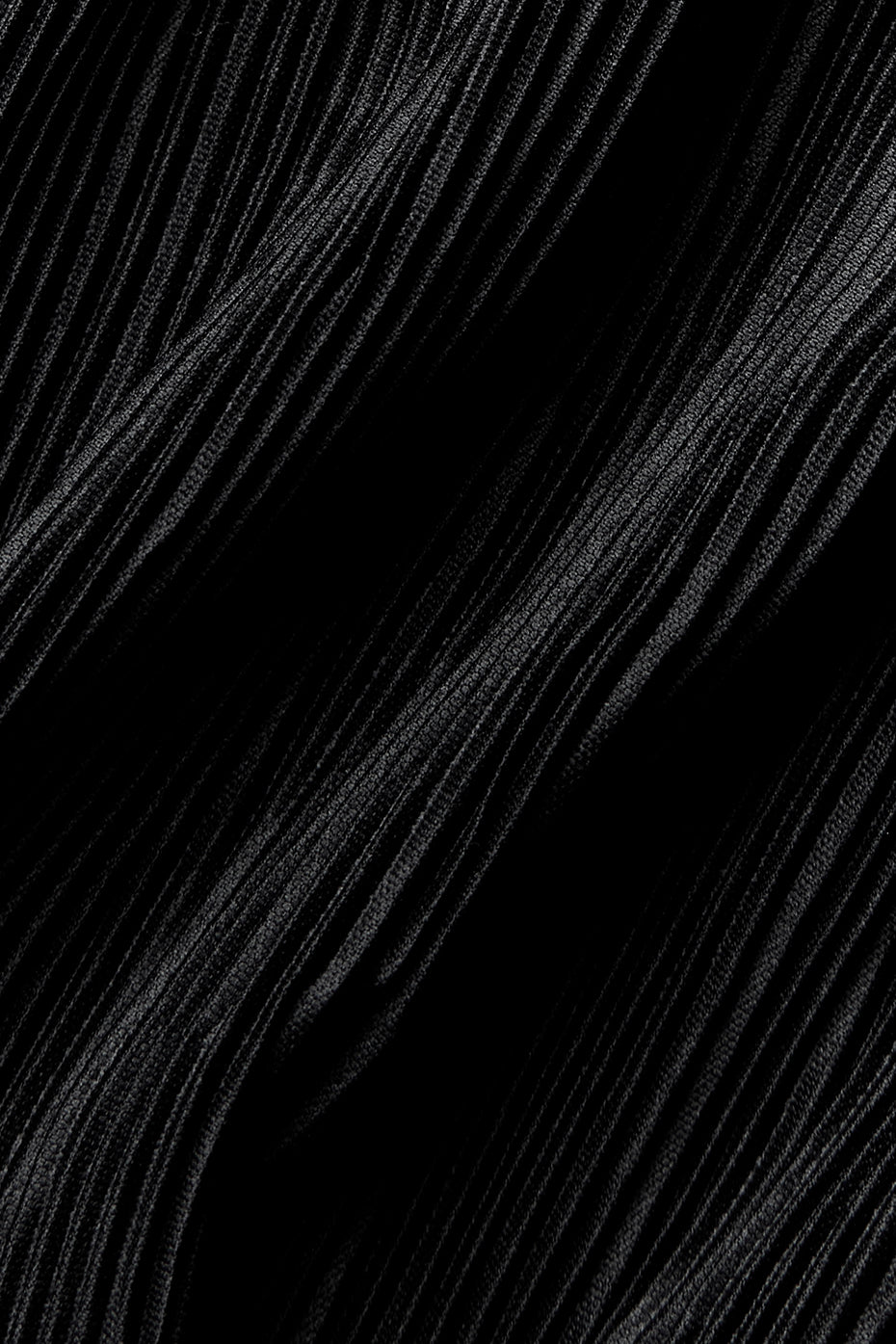 Cropped Micro Plisse Jacket - Black - Image 5