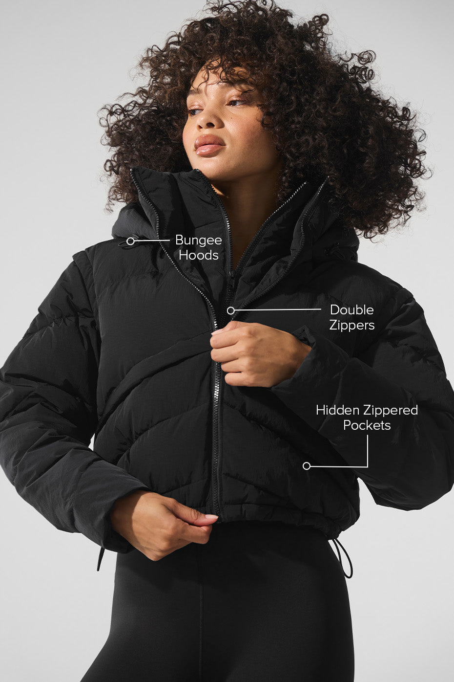 Glacier Puffer - Black - Image 2