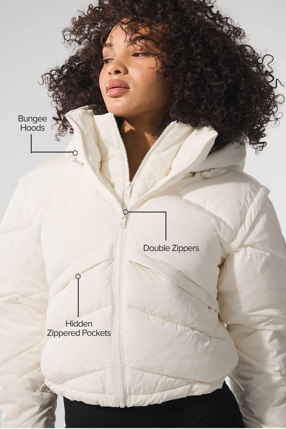 Glacier Puffer - Ivory - Image 2