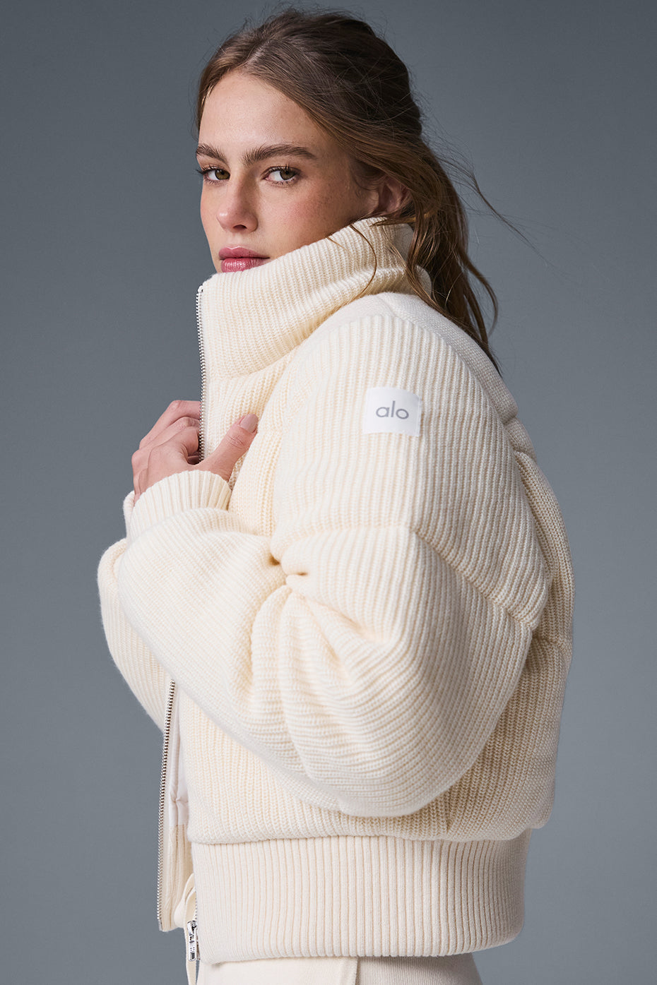 Darling Sweater Puffer - Ivory - Image 4
