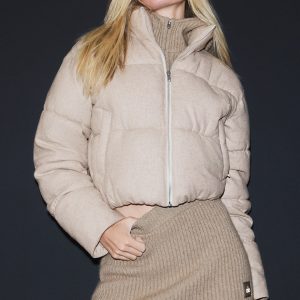 Cashmere Alpine Puffer - Flax Heather/Silverwood