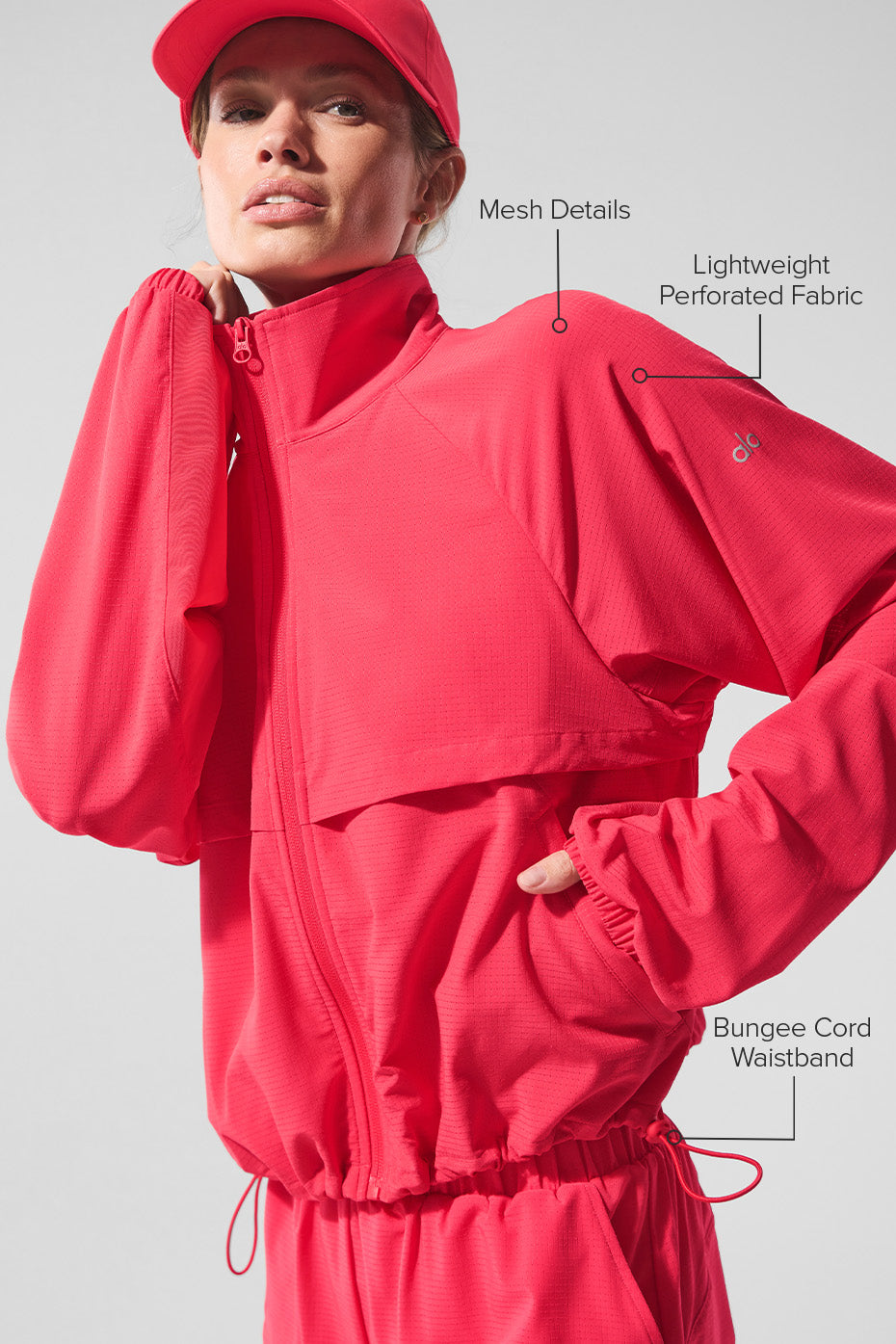 Sport Star Full Zip Jacket - Candy Red - Image 2